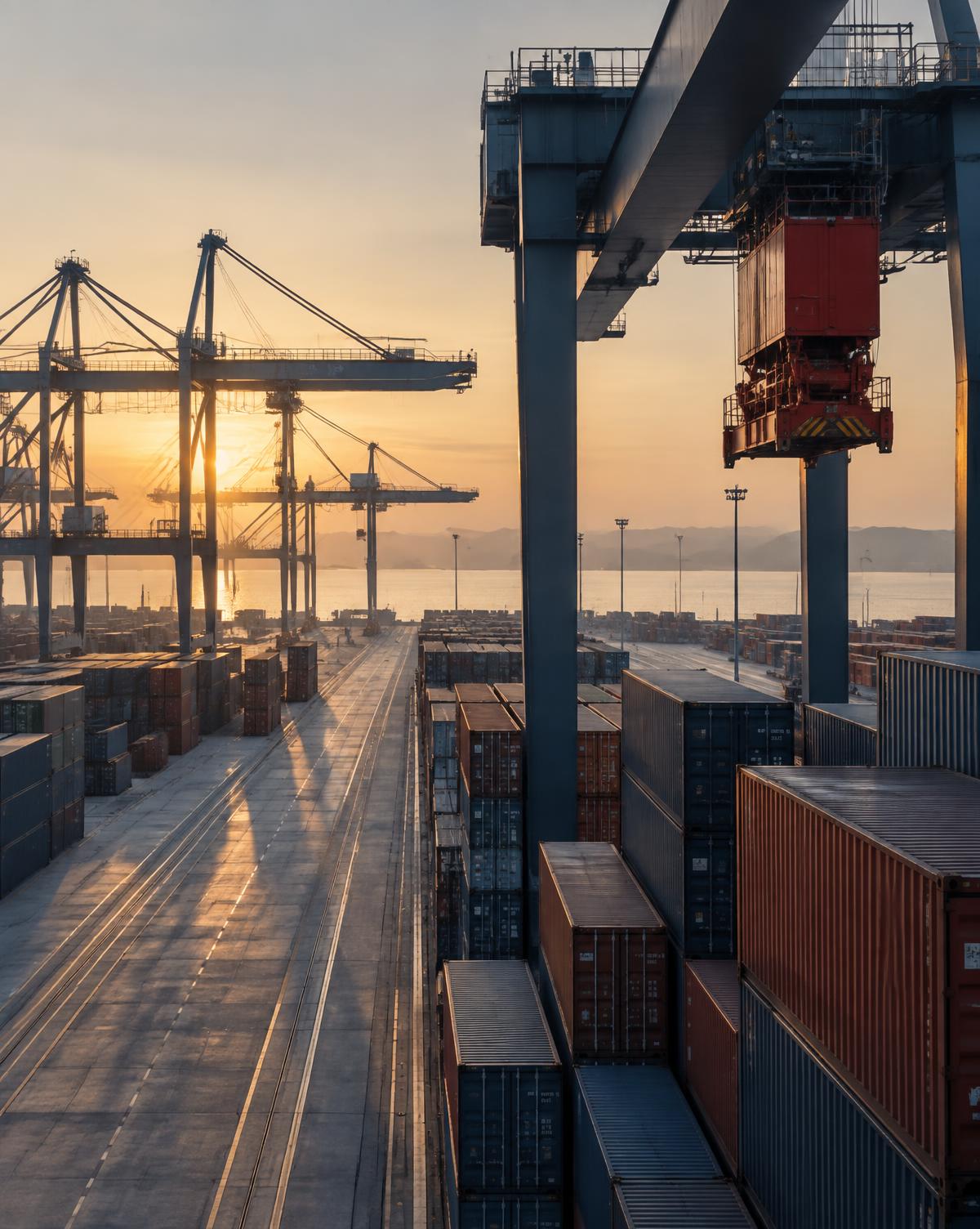 Container terminal supporting global procurement and import logistics